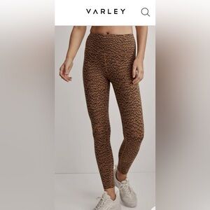 VARLEY Leopard Yoga Pants Let's Move High-Rise Legging 25" Size SM- BUTTERY SOFT